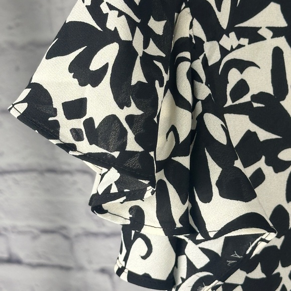 I.STATE Black Ivory Patterned Jumpsuit, Dressy Wide Leg - Picture 5 of 9